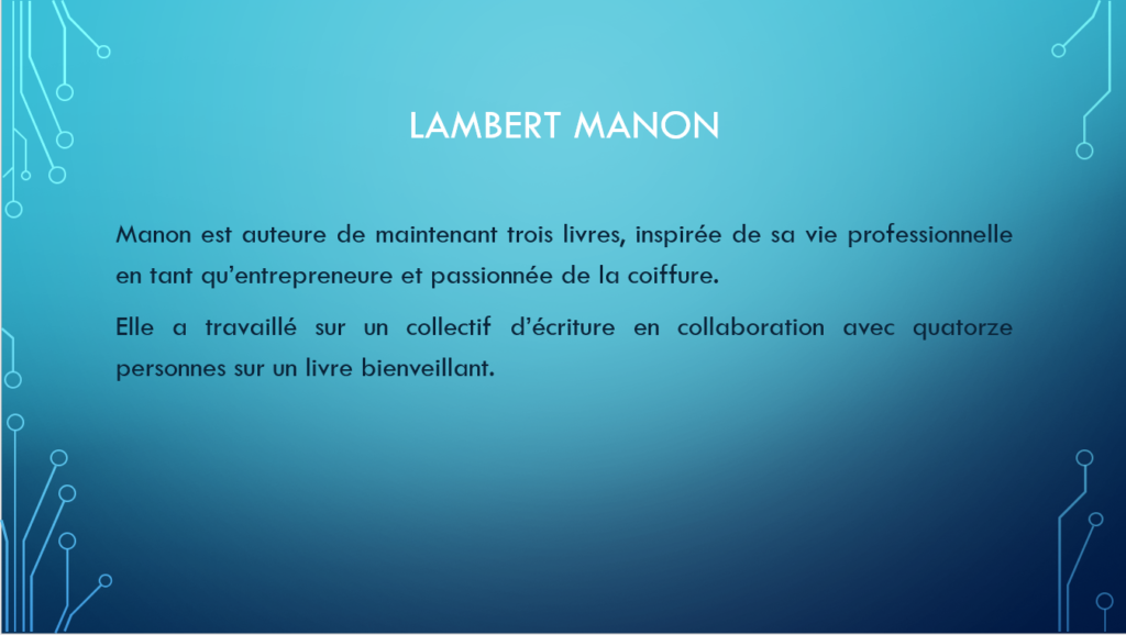 Lambert Manon -autrice