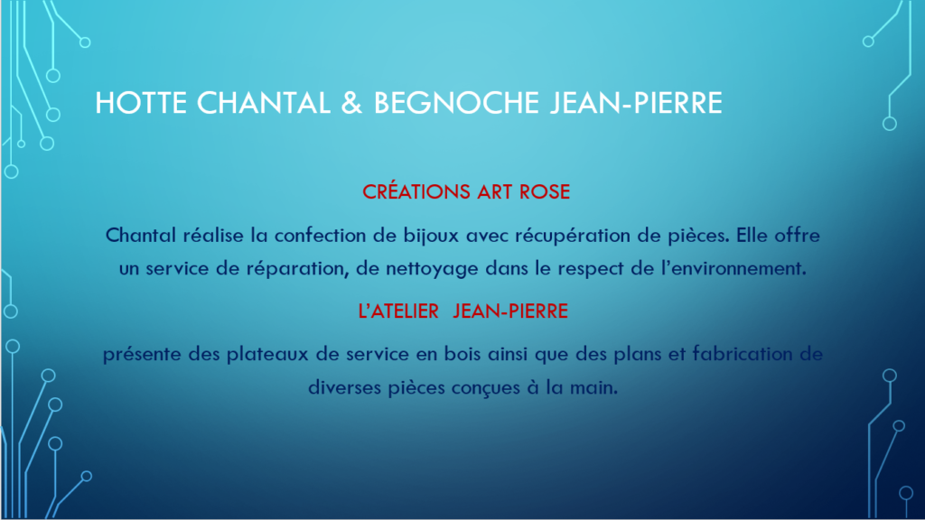 Hotte Chantal et Begnoche Jean-Pierre